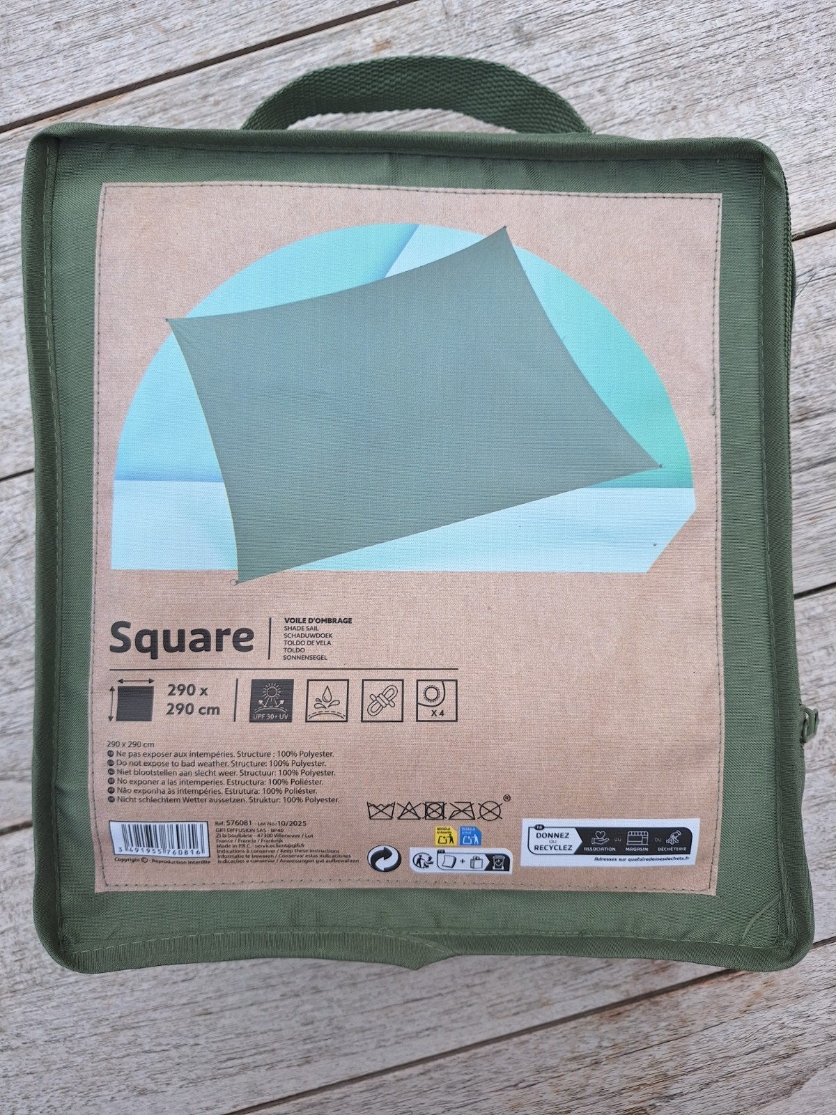 Schaduwdoek - 290x290, Ophalen of Verzenden, Zo goed als nieuw
