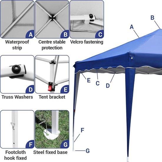 Paviljoen - Tuinpaviljoen - Partytent - Tuintent - Pop-up Kl, Corvance B.V., Verzenden, Nieuw, Corvancebol@gmail.com