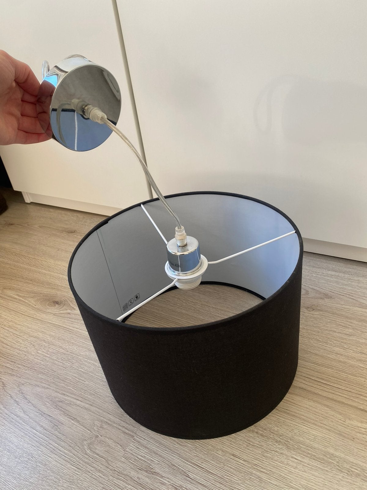 Home sweet home hanglamp, Ophalen, Zo goed als nieuw, Zwart, Hanglamp