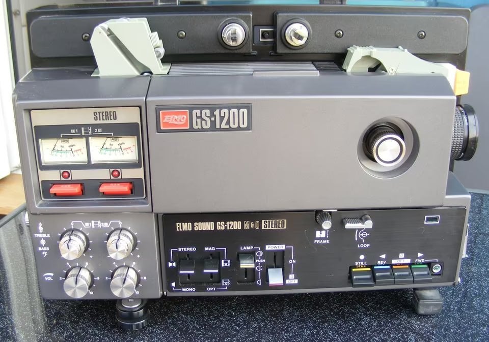 Elmo GS1200 professionele Super 8-filmprojector., Ophalen of Verzenden, 1960 tot 1980