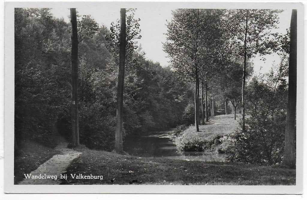 Valkenburg Wandelweg Oude ongelopen ansichtkaart ( B898 ), Ophalen of Verzenden, 1980 tot heden, Gelopen, Limburg