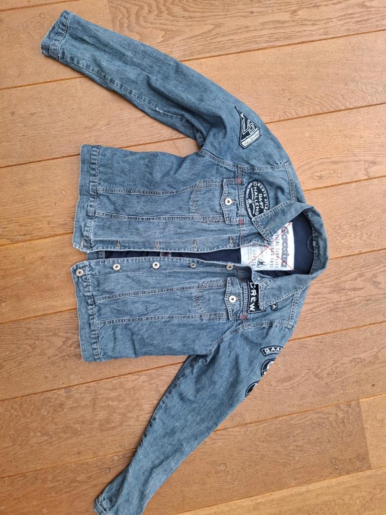 Gaastra spijkerjasje met patches - Maat 42 (XL), Gaastra, Blauw, Maat 42/44 (L), Ophalen of Verzenden