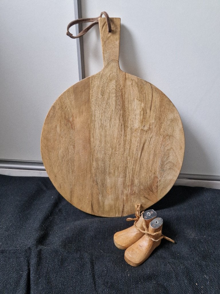 Ronde broodplank, Hout, Snij-/serveerplank, Ophalen of Verzenden, Zo goed als nieuw