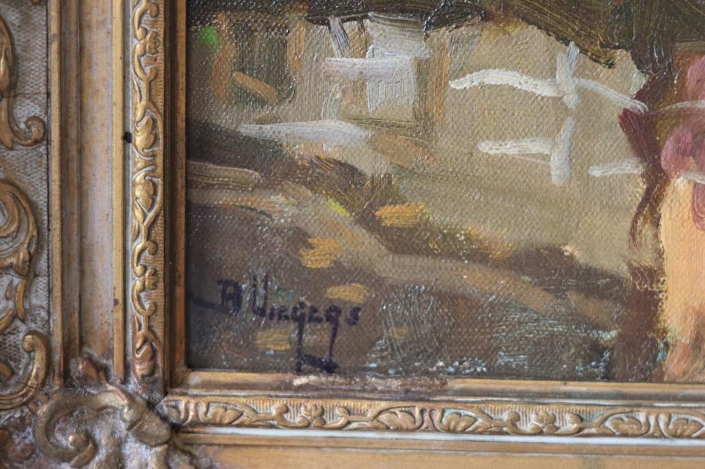Ben Viegers, olieverf op doek, 40,5 x 50,5 cm schilderij, Ophalen of Verzenden