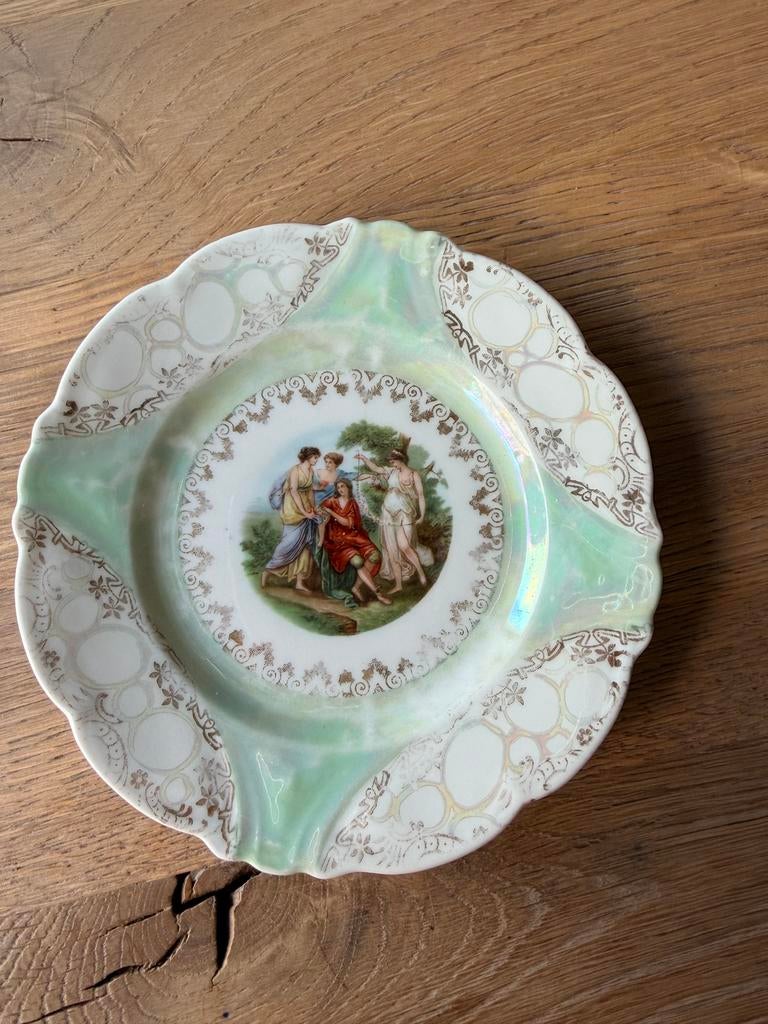 Dresden porceleinen bordje, Ophalen of Verzenden