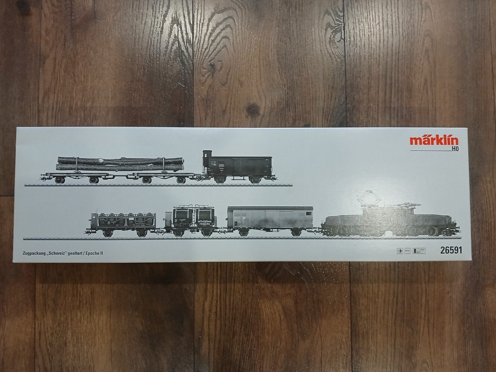Marklin 26591-SBB goederentreinset m/lok “krokodil” ep.II, Wisselstroom, Treinset, Nieuw, Ophalen of Verzenden