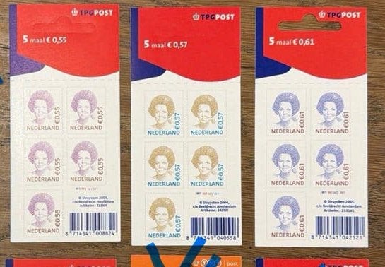 * postzegels pf. Verschillende hangkaartjes Beatrix, Ophalen of Verzenden, Na 1940, Postfris