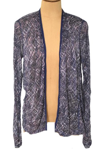 Sandwich vest, semi-transparant vestje, Mt. L, Verzenden, Paars, Maat 42/44 (L), Zo goed als nieuw