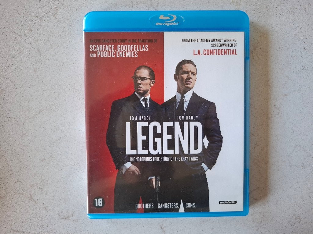 Legend Blu-ray - Misdaadfilm met Tom Hardy, Cd's en Dvd's, Engels, Vanaf 16 jaar, Nederlands, Film