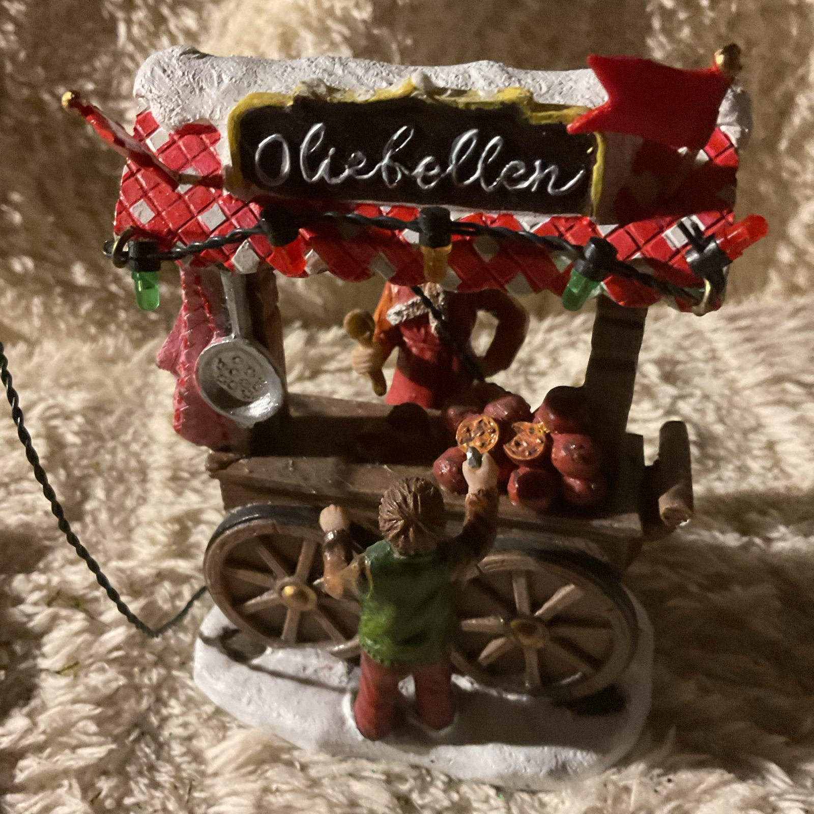 Kerstfiguurtjes oliebollenkraam, Ophalen of Verzenden