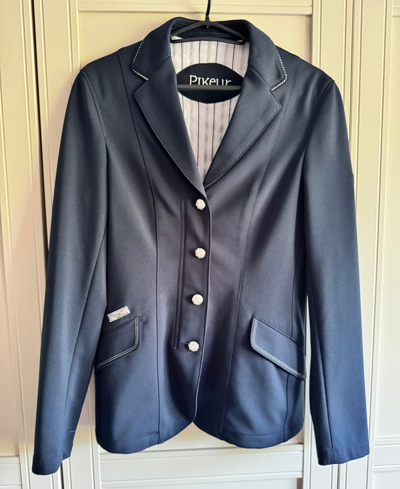 Pikeur wedstrijdjasje, Dieren en Toebehoren, Blauw, Dressuur, Ophalen of Verzenden, Zo goed als nieuw