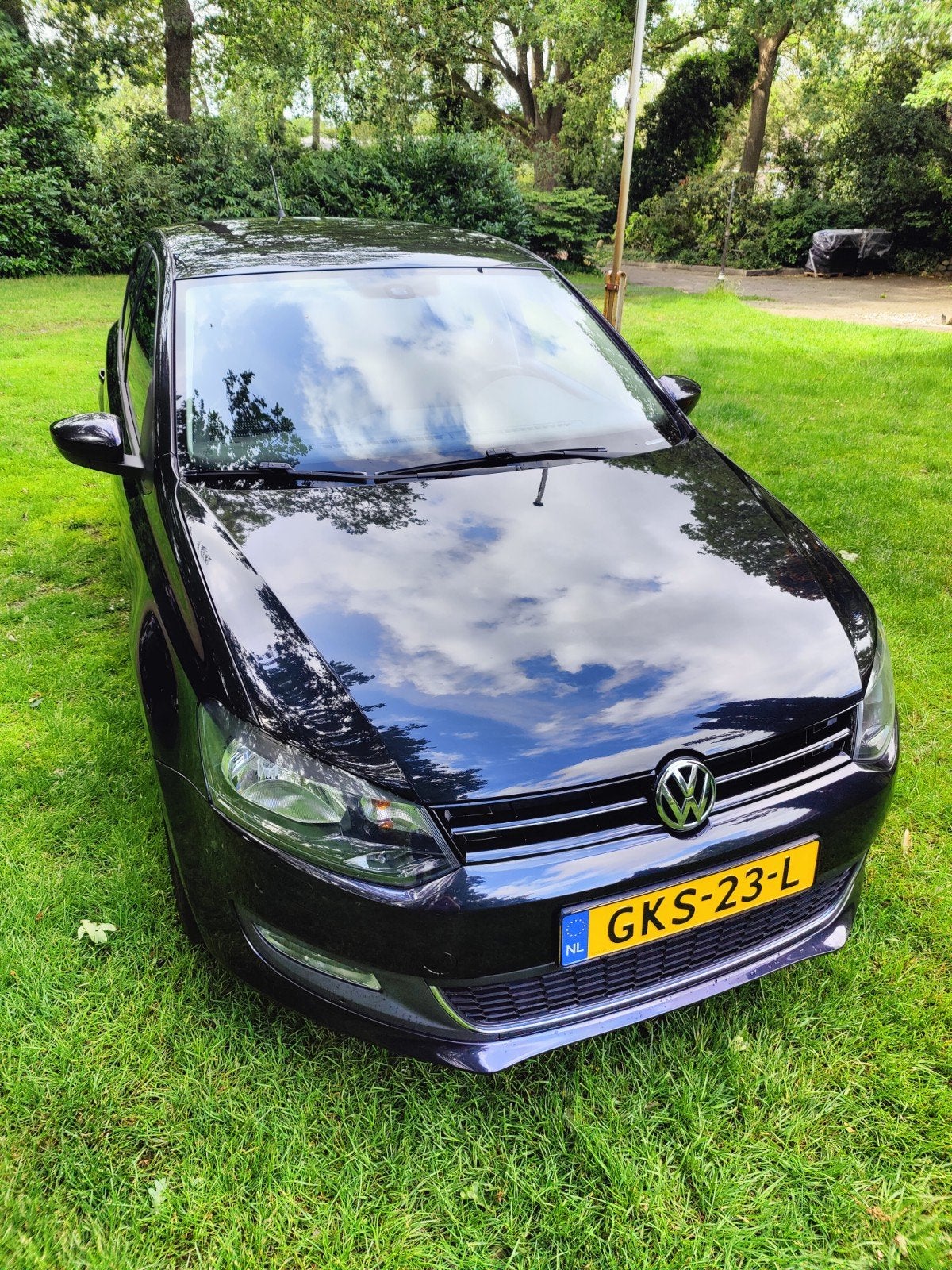 Volkswagen Polo 1.2 51KW 2014 6R Zwart Life uitvoering, Auto's, Voorwielaandrijving, 967 kg, Zwart, Handgeschakeld
