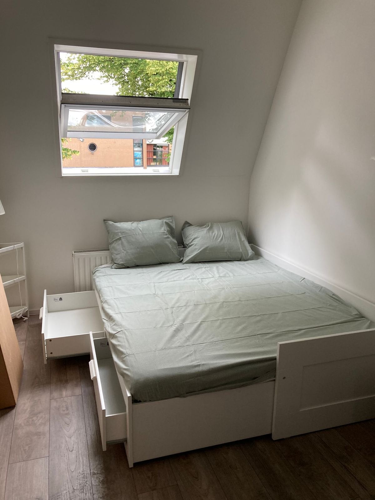 Ikea adjustbale bed frame, Ophalen, Zo goed als nieuw, Tweepersoons, 160 cm