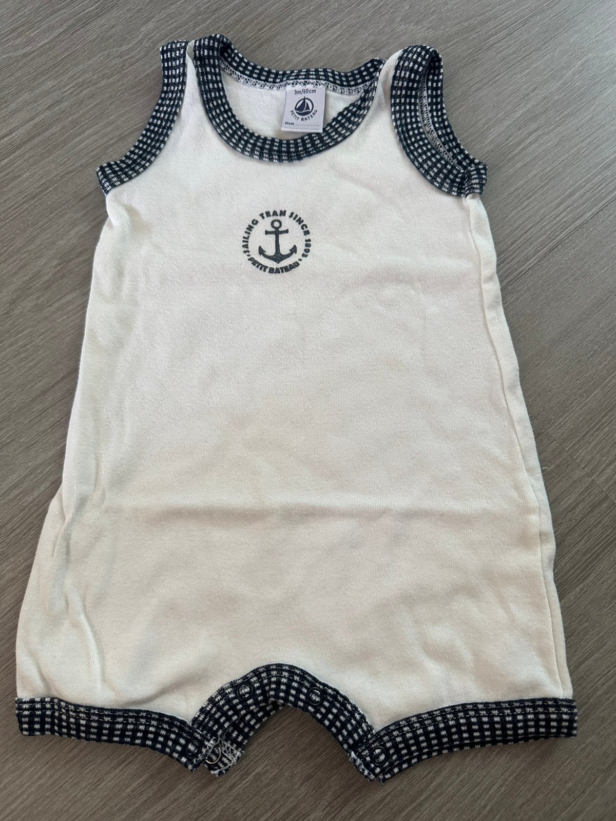 Petit Bateau romper maat 3m, Kinderen en Baby's, Ophalen, Zo goed als nieuw, Jongetje of Meisje, Nacht- of Onderkleding