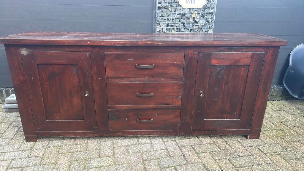 Dressoir, Huis en Inrichting, Kasten | Dressoirs, Ophalen, Gebruikt, Met deur(en), Eikenhout