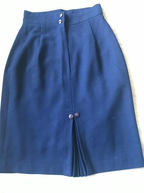 Hugo Boss slim fit kokerrok rok donkerblauw maat 36, Blauw, Nieuw, Ophalen of Verzenden, Knielengte
