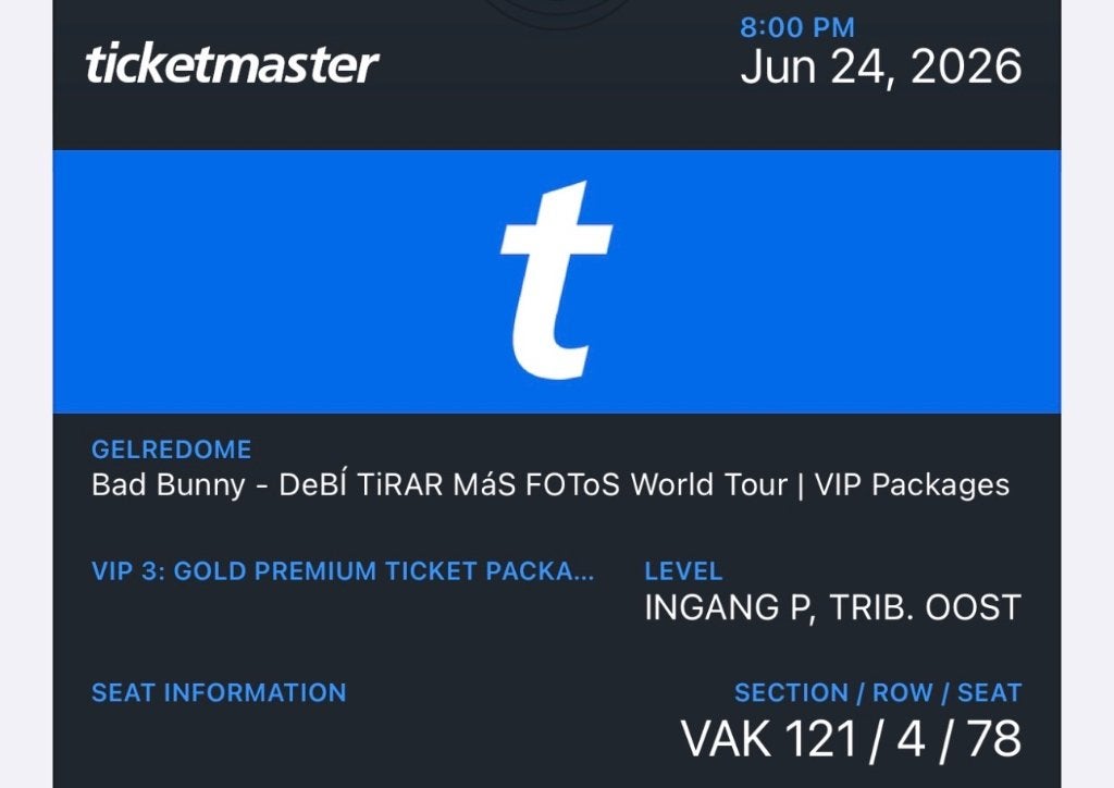 Bad Bunny 1x VIP kaartje @ Gelredome 24/6, Tickets en Kaartjes, Concerten | Pop, Eén persoon, Juni