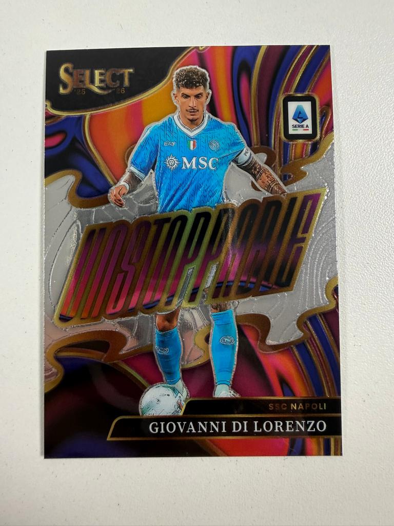 1 Giovanni Di Lorenzo Unstoppable Select Serie A 2025-26, Ophalen of Verzenden, Nieuw, Buitenlandse clubs, Poster, Plaatje of Sticker