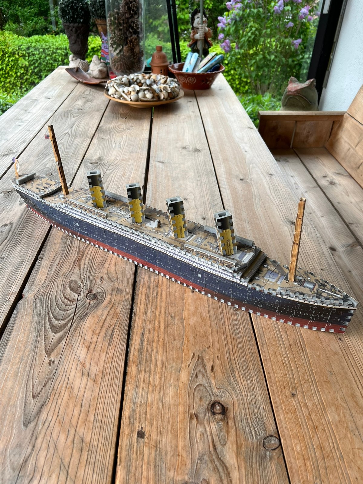 TITANIC  - 3D Puzzel van de Titanic met Foam stukjes - 77 cm, Verzamelen, Scheepvaart, Ophalen of Verzenden, Zo goed als nieuw