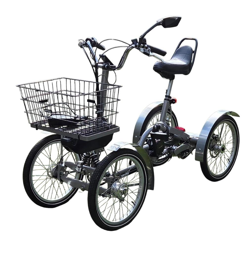 Nette opvouwbare elektrische vierwielfiets, 346 km, Ophalen