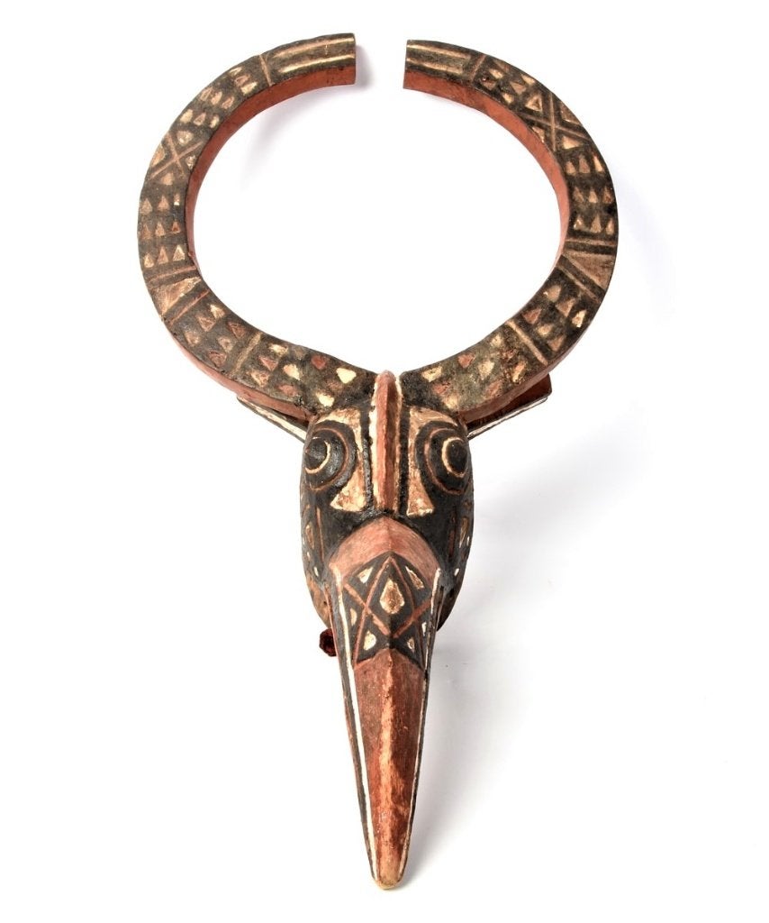 BOBO VOGELMASKER, Afrika, Masker, Meerkleurig, Ophalen