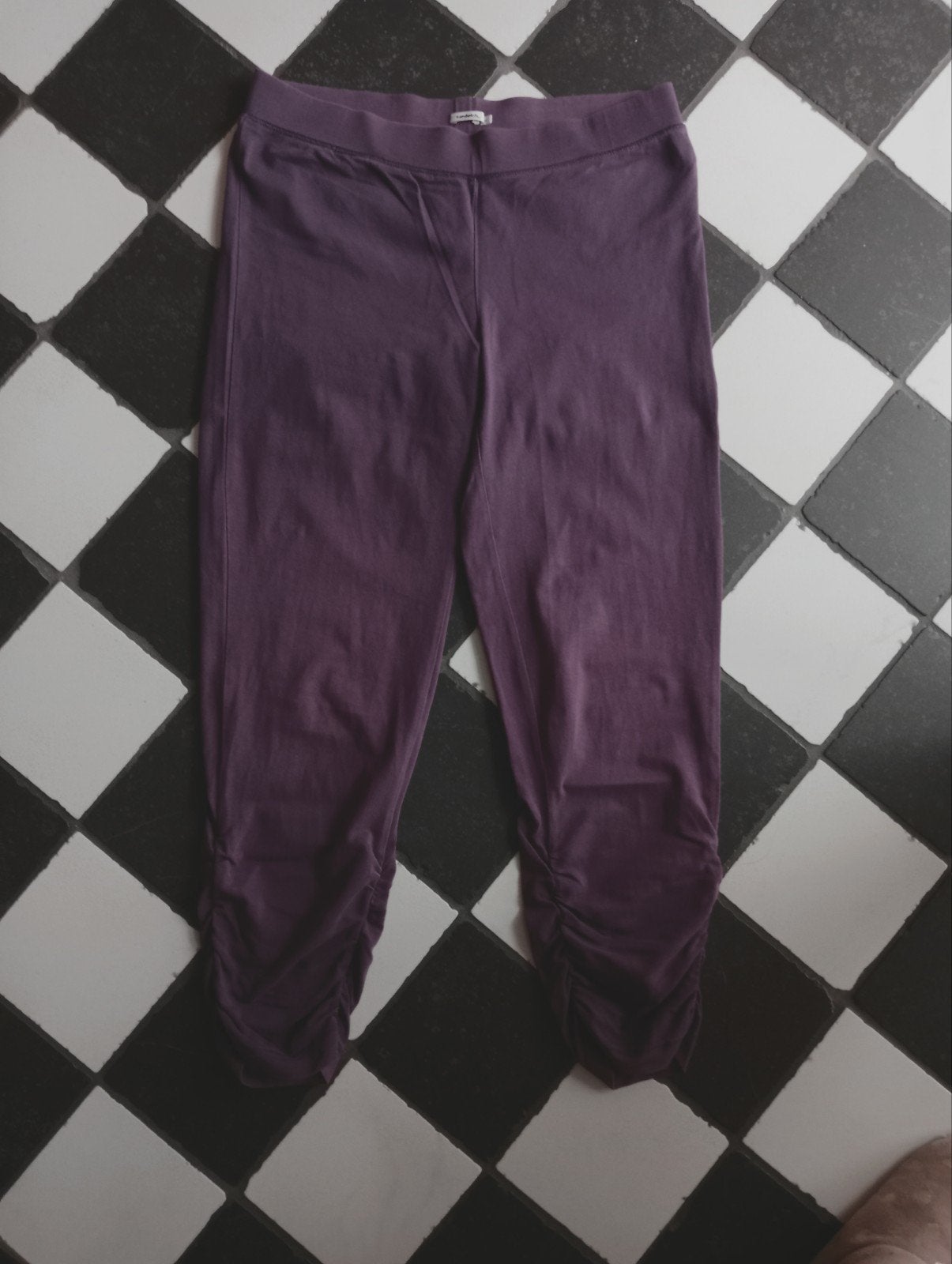 Sandwich legging M nieuw paars auberginekleur 3/4 lengte, Kleding | Dames, Leggings, Maillots en Panty's, Legging, Paars, Nieuw