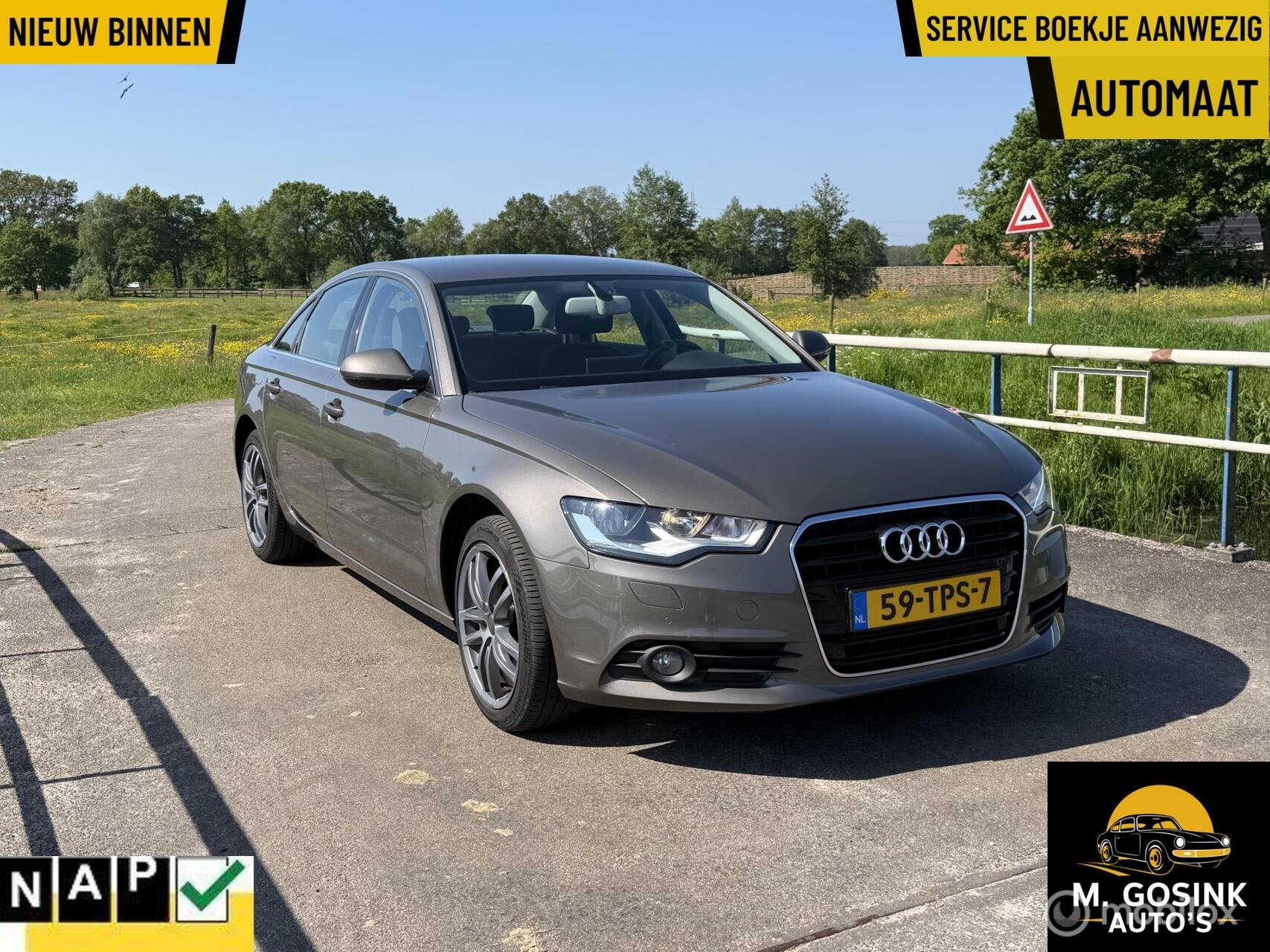 Audi A6 Limousine 2.0 TFSI Business Edition Automaat 162km, Auto's, Euro 5, Gebruikt, 4 cilinders, 1984 cc