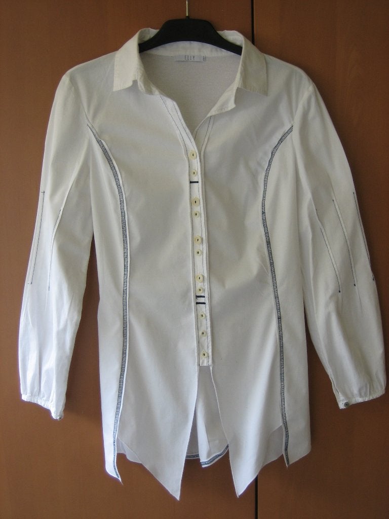 Prachtige witte tuniek-blouse van ELLY ITALIA, S snazzeys, Kleding | Dames, Verzenden, Wit, Nieuw, Maat 36 (S)