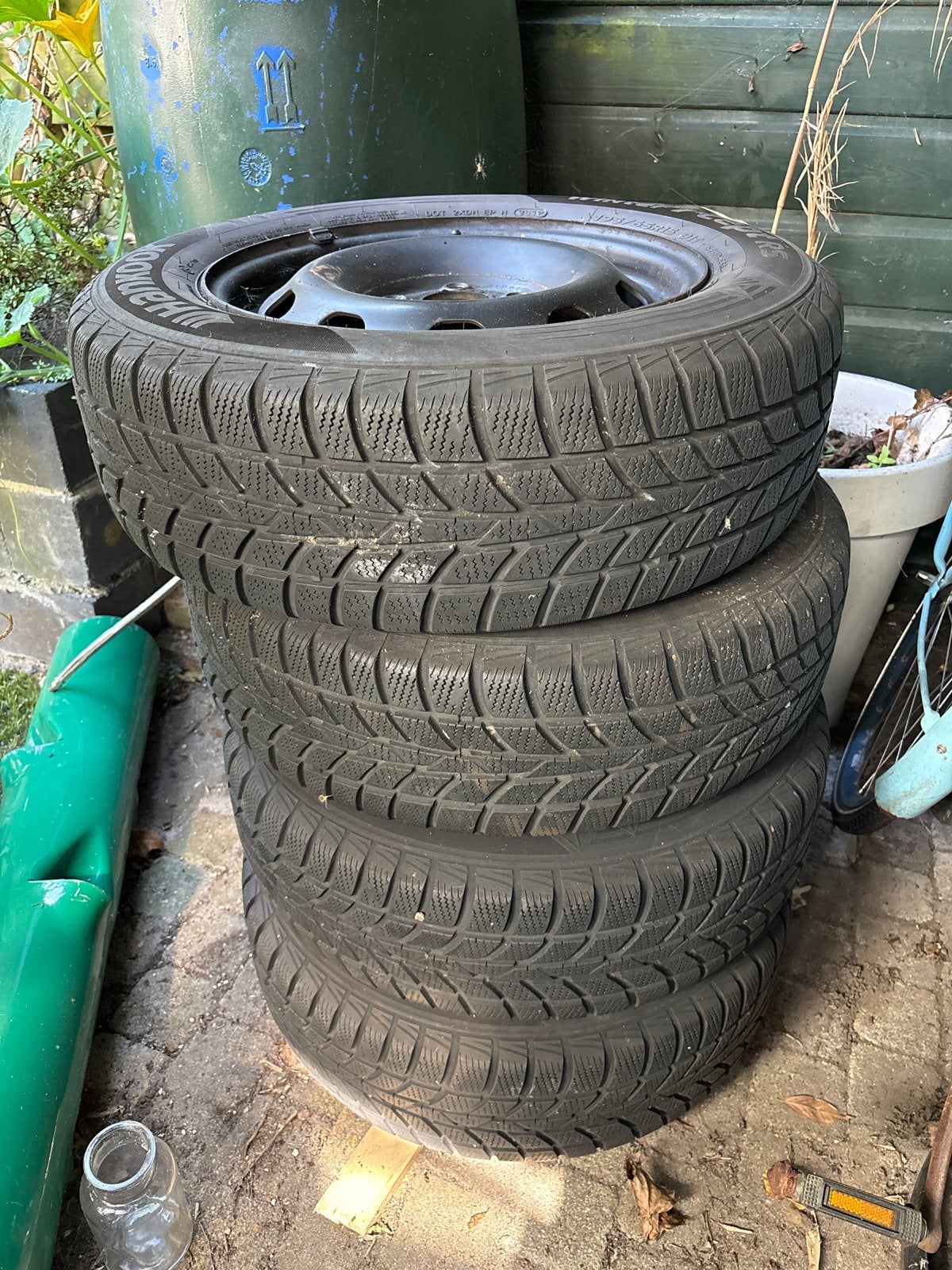Winterbanden Hankook Winter i*cept RS 195/65R15 op velg, Ophalen, Gebruikt