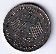 2  mark  1969   G  Duitsland. km. 124, Ophalen of Verzenden, Duitsland, Losse munt