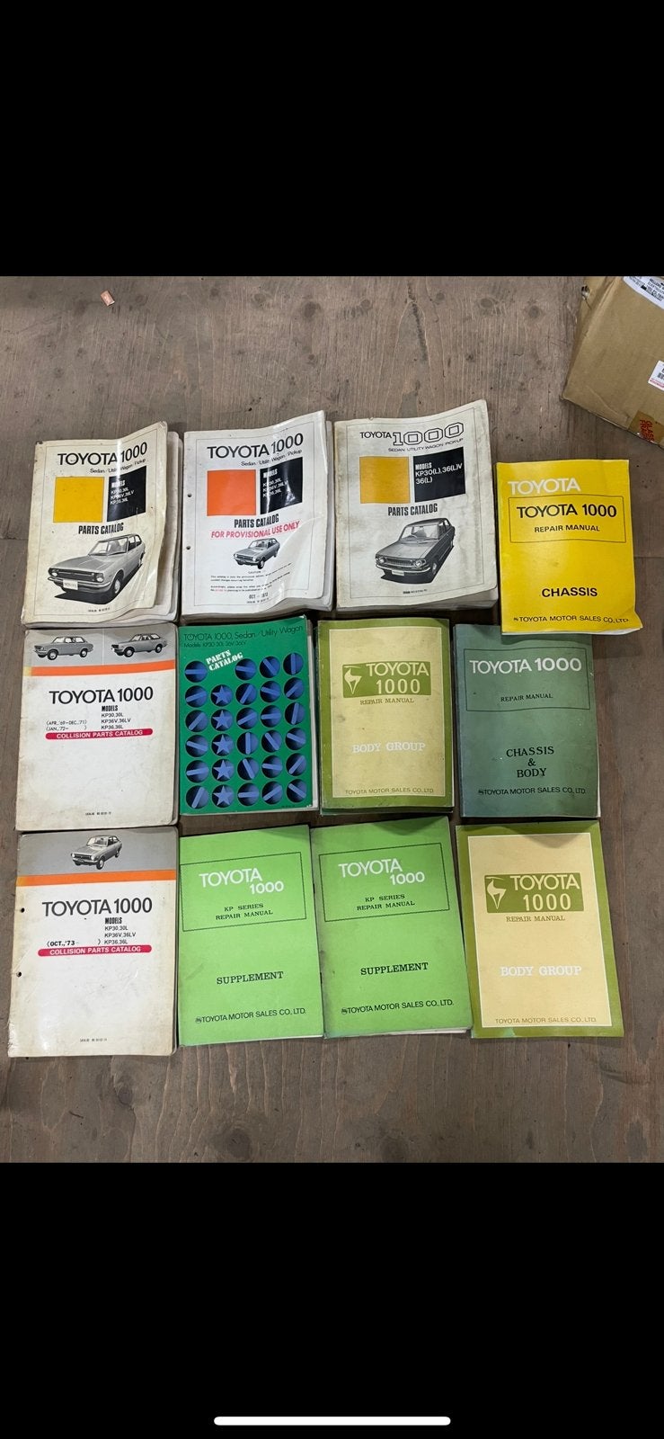 Toyota 1000 kp30 kp36 handboeken onderdelen boeken, Ophalen