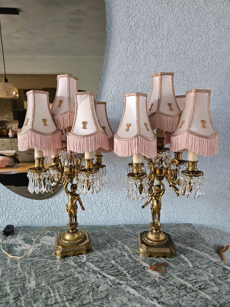 Antieke tafellamp set, Ophalen