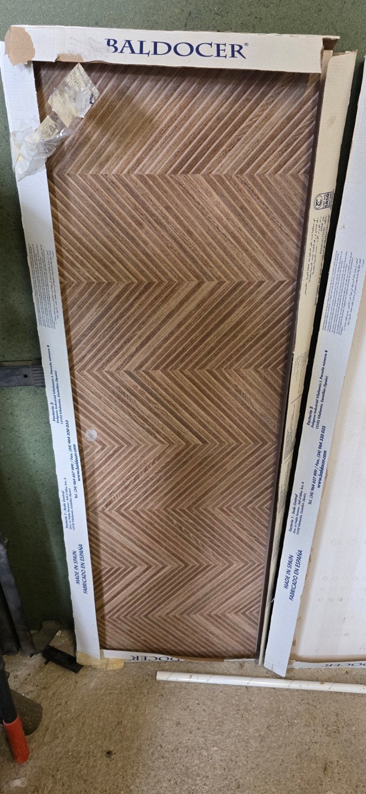 Baldocer Keramische Vloertegels - Houtlook Visgraat, Ophalen, 60 cm of meer, 40 tot 60 cm, Nieuw