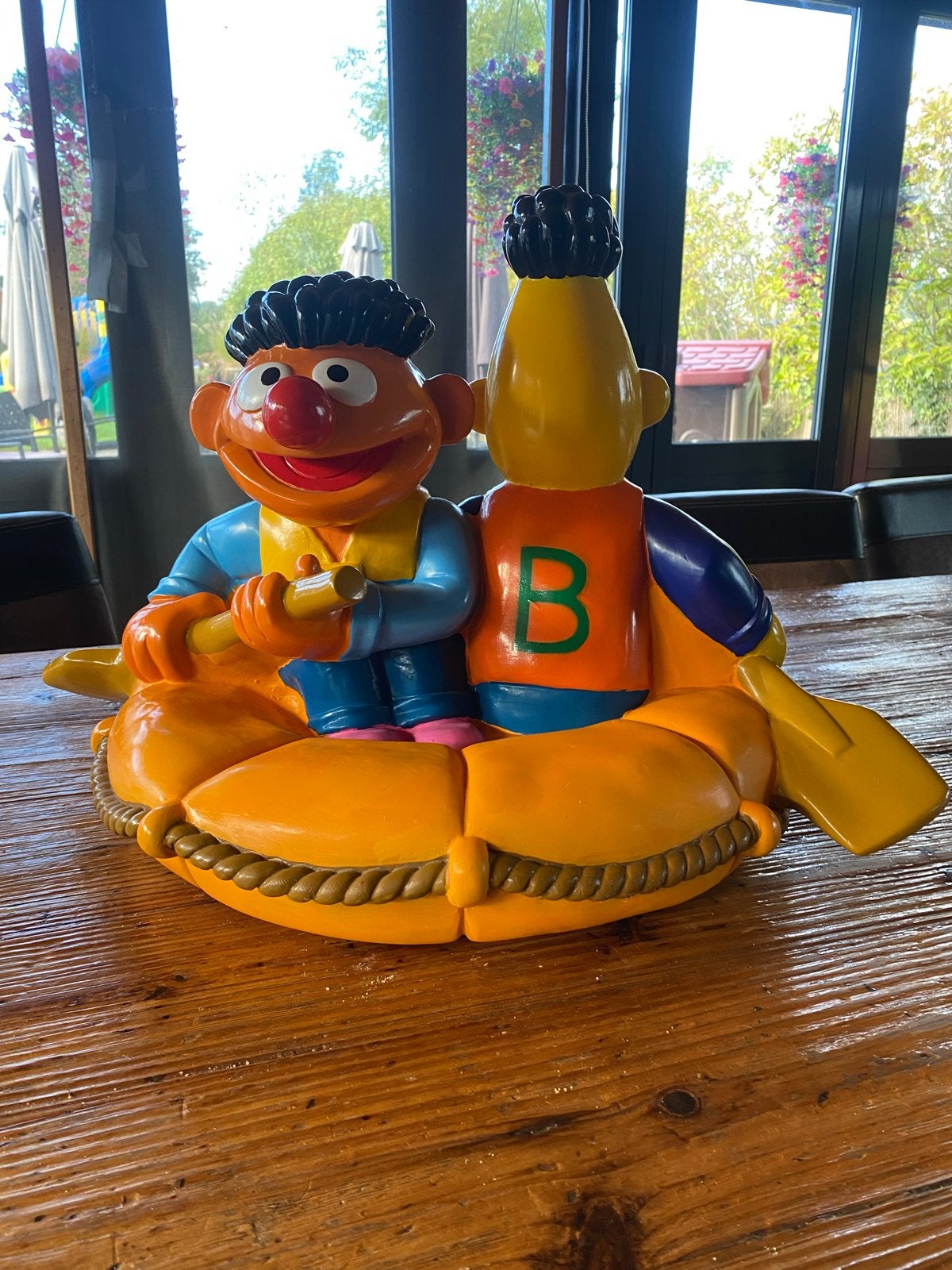 Sesamstraat Bert en Ernie in rubberboot - Vintage 1999, Ophalen, Zo goed als nieuw, Jongen of Meisje