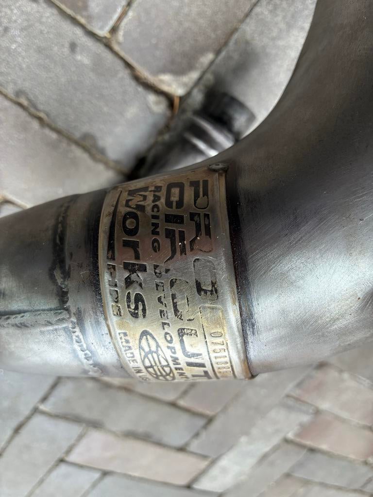 FMF Racing Works uitlaatbocht SX 85 13-14 TC 85 14-17, Motoren, Ophalen, Gebruikt