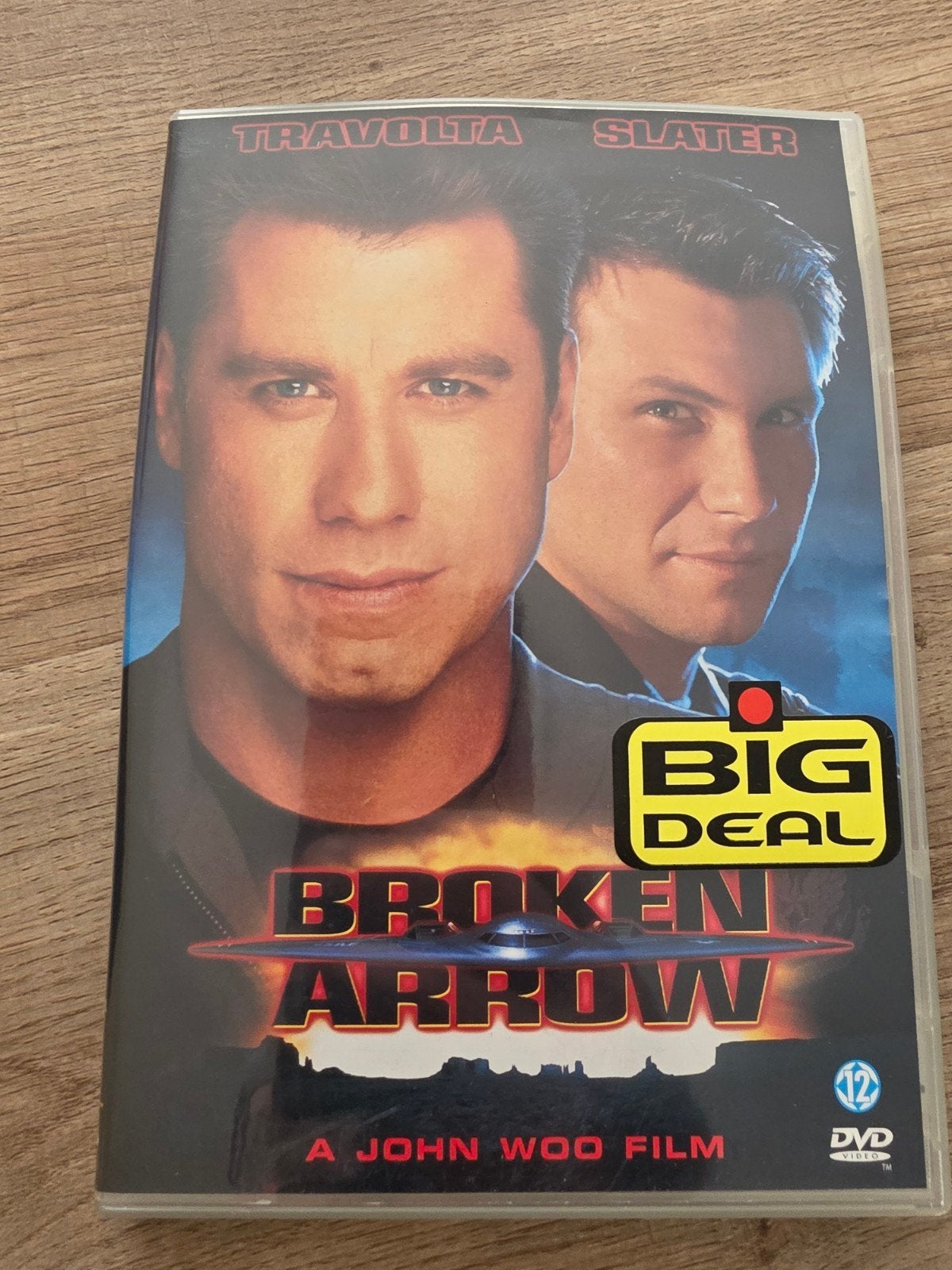 Broken arrow , 1995 , John travolta , Christian slater, Alle leeftijden, Ophalen of Verzenden, Zo goed als nieuw