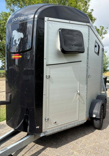 Bockmann Portax 2 prds aluminium zadelkamer, Ophalen, Zo goed als nieuw, Aluminium, 2-paards trailer