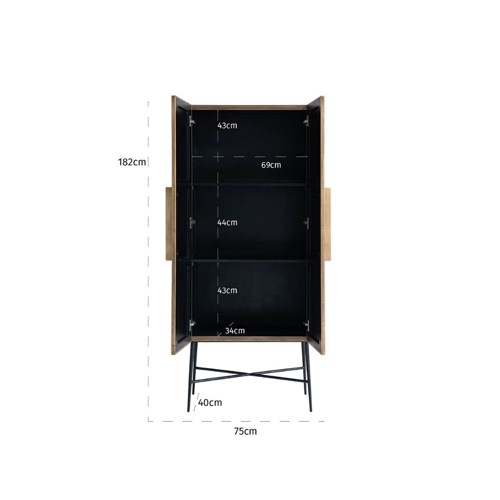 Kast Ironville van Richmond Interiors, Ophalen, Met deur(en), Richmond Interiors, Info@richmondinteriors.nl