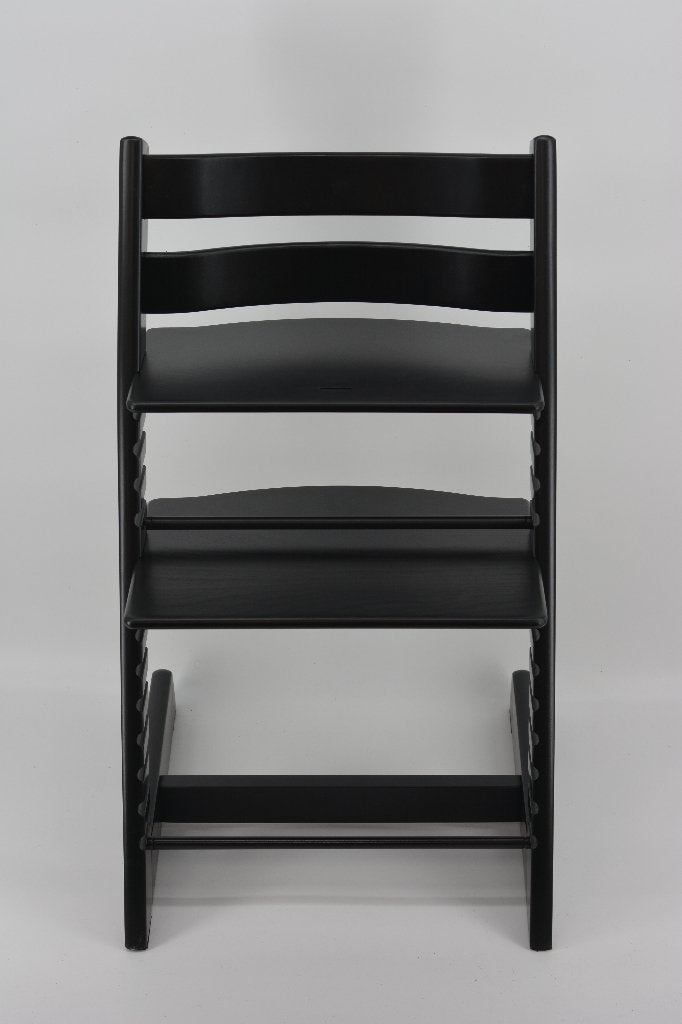 Stokke Tripp Trapp Zwart – Tripp Trapp met Babyset & Tray, Verzenden, Zo goed als nieuw, Meegroeistoel, Aanschuifbaar