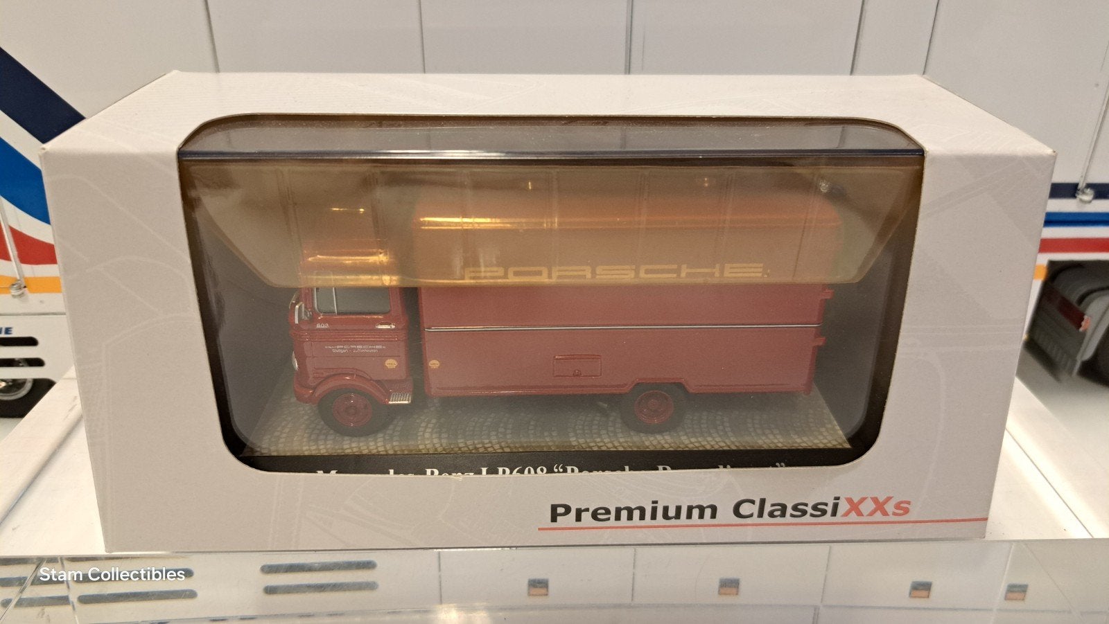Premium Classixxs Mercedes-Benz LP608 "PORSCHE" Transporter, Overige merken, Auto, Ophalen of Verzenden, Zo goed als nieuw
