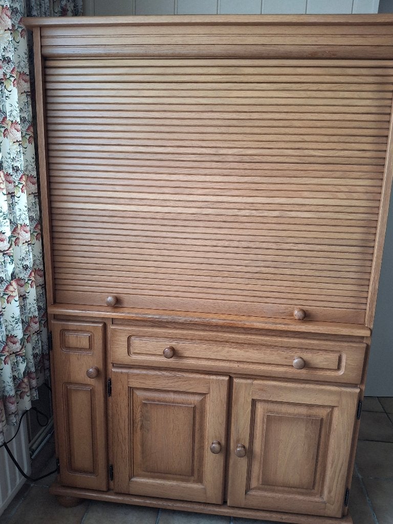 computerkast, Huis en Inrichting, Kasten | Computermeubels, Ophalen, Gebruikt, Eikenhout, 70 tot 120 cm