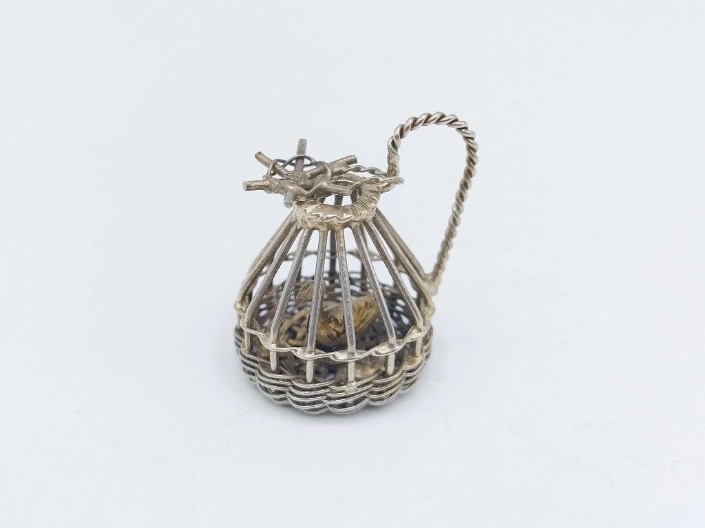 Zilveren miniatuur eendenkooi A.F. Westerwaal A'dam ca. 1910, Verzenden