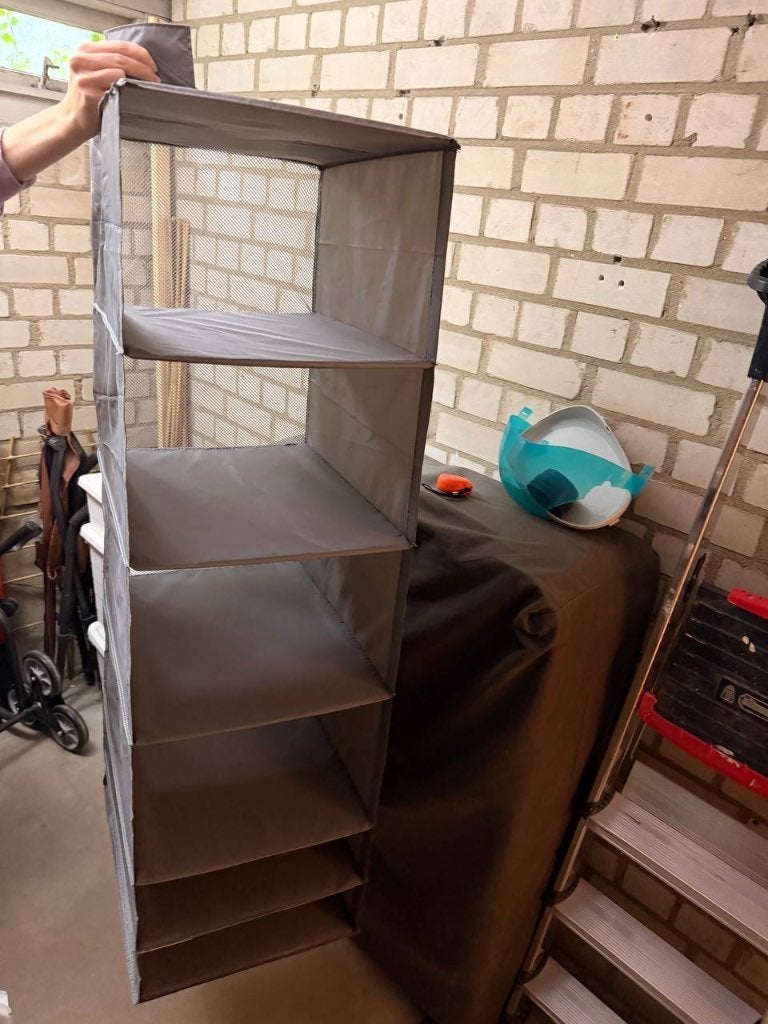 IKEA SKUBB hanging organiser – 6 compartments, grey, Ophalen of Verzenden, Zo goed als nieuw