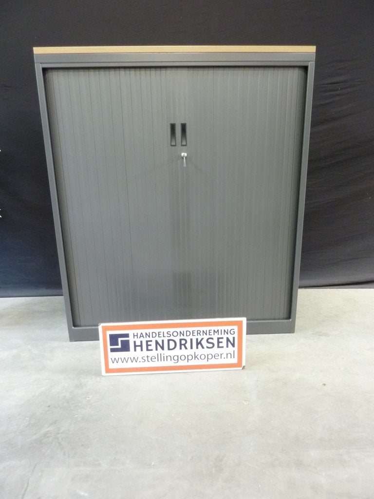 Nette halfhoge roldeurkast / kantoorkast 120x45x139cm + slot, 100 tot 150 cm, Ophalen of Verzenden, Munstermanstraat 6 - Hal 3 - Silvolde