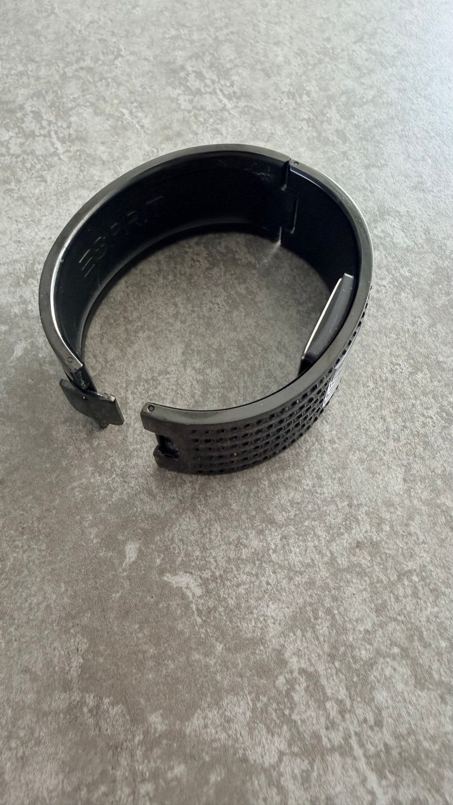 Esprit dames polshorloge met strass steentjes, Gebruikt, Ophalen of Verzenden, Met strass, Overige materialen