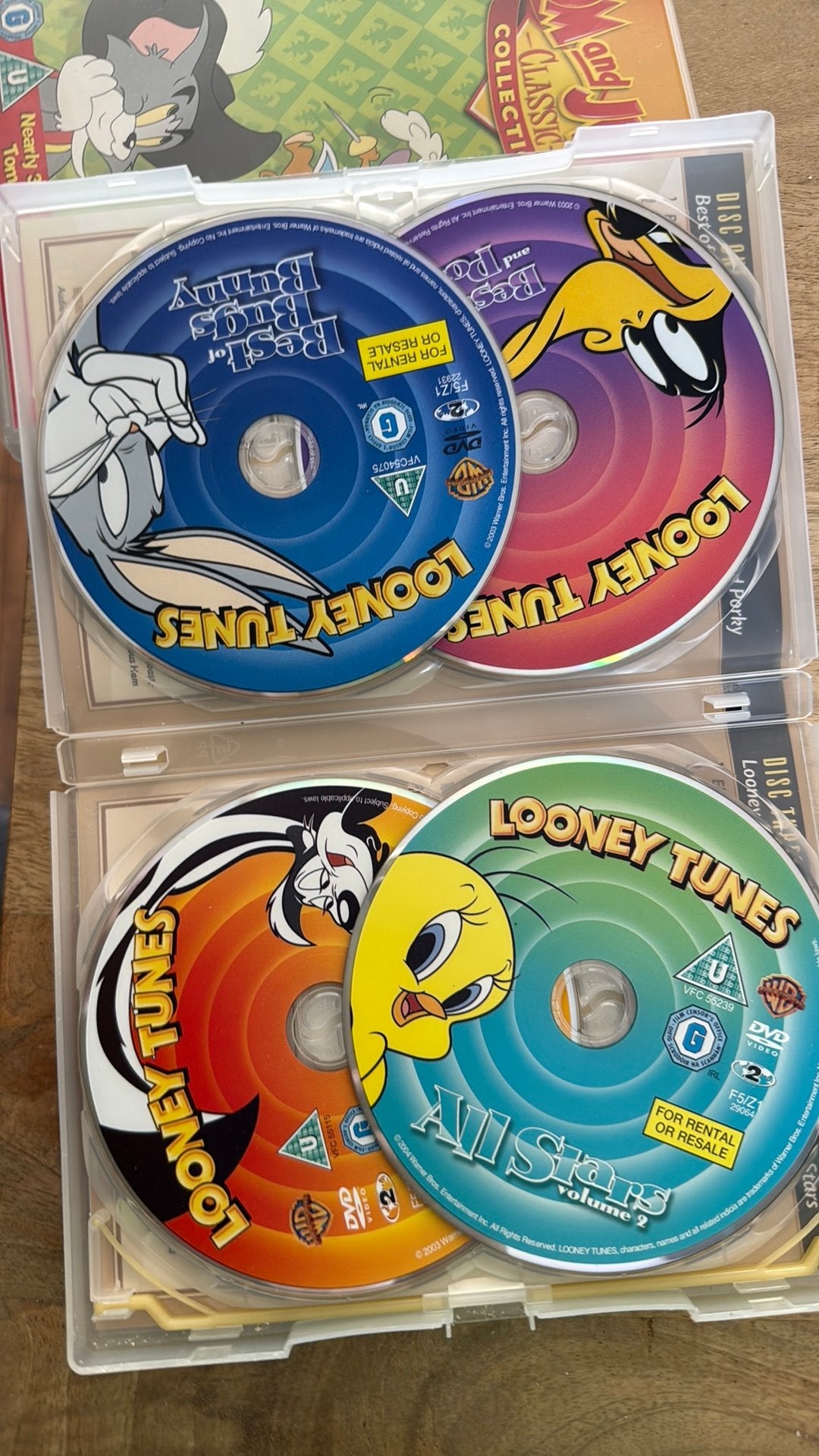 Looney Tunes Golden Collection & Tom and Jerry Classic Colle, Tekenfilm, Ophalen of Verzenden, Inclusief doosje, Gebruikt