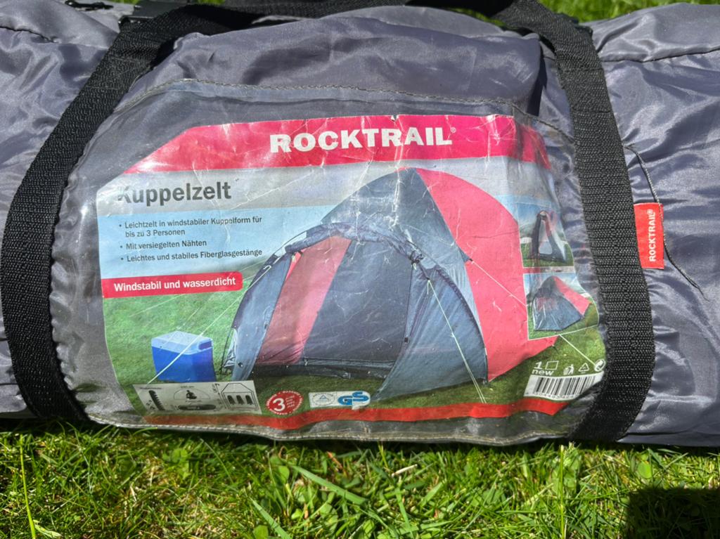Rocktrail 3 persoons koepeltent, Ophalen, Gebruikt, Tot en met 3