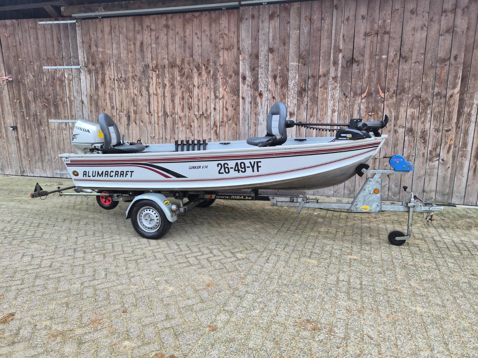 Alumacraft lunker v14 visboot, Watersport en Boten, Vis- en Consoleboten, Ophalen, Elektrische start
