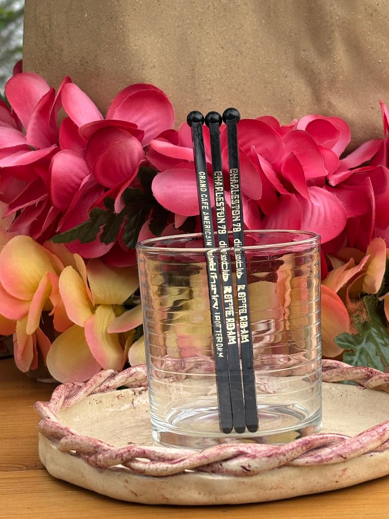 Roerstaafjes - cocktail - Charleston 79 disco club Rotterdam, Ophalen of Verzenden, Zo goed als nieuw, Gebruiksvoorwerp