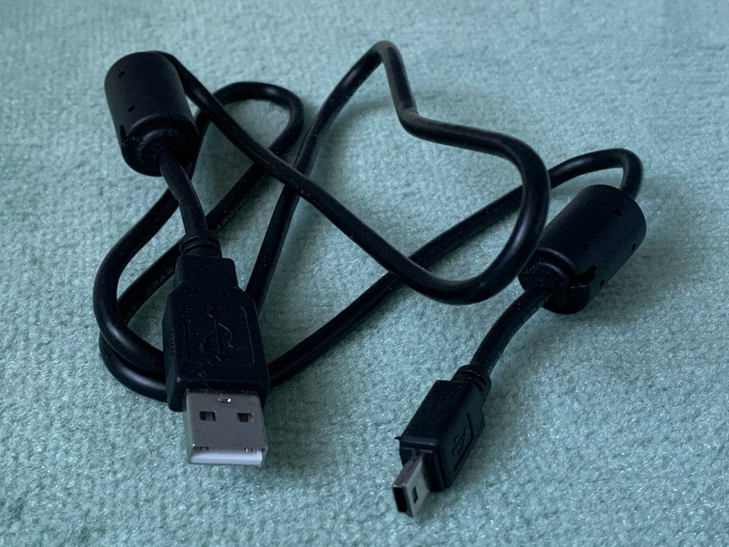 USB A naar USB Mini kabel | 1 meter | zwart | Hi-Speed | 30V, Ophalen of Verzenden, Nieuw, Minder dan 2 meter, Overige kabels